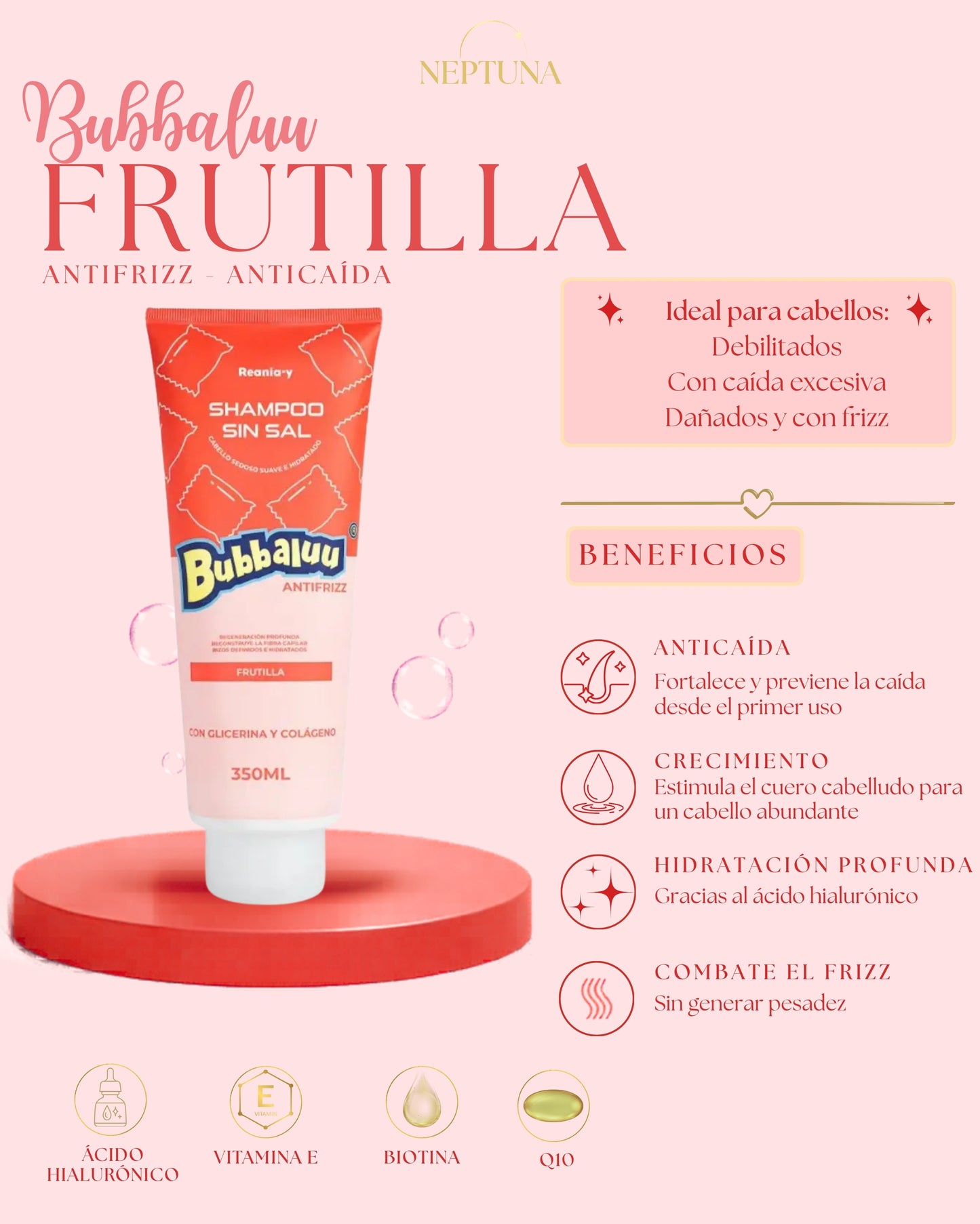 Shampoo Bubbaluu Frutilla