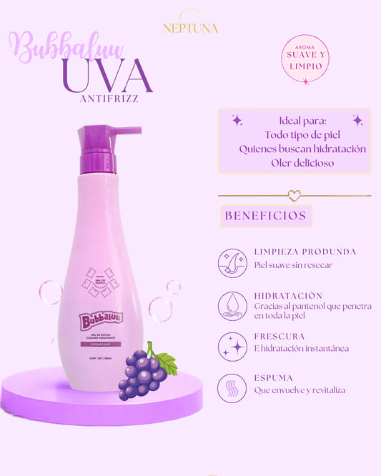 Gel de ducha Bubbaluu Uva