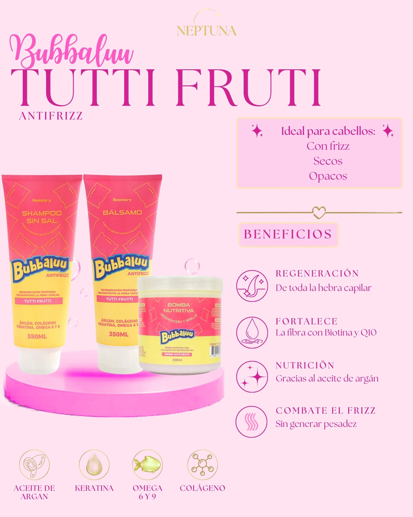 Kit Completo Bubbaluu Tutti Fruti