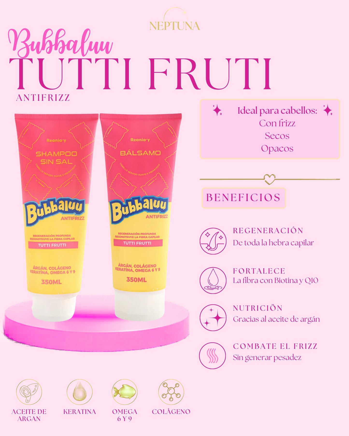 Kit Esencial Bubbaluu Tutti Fruti