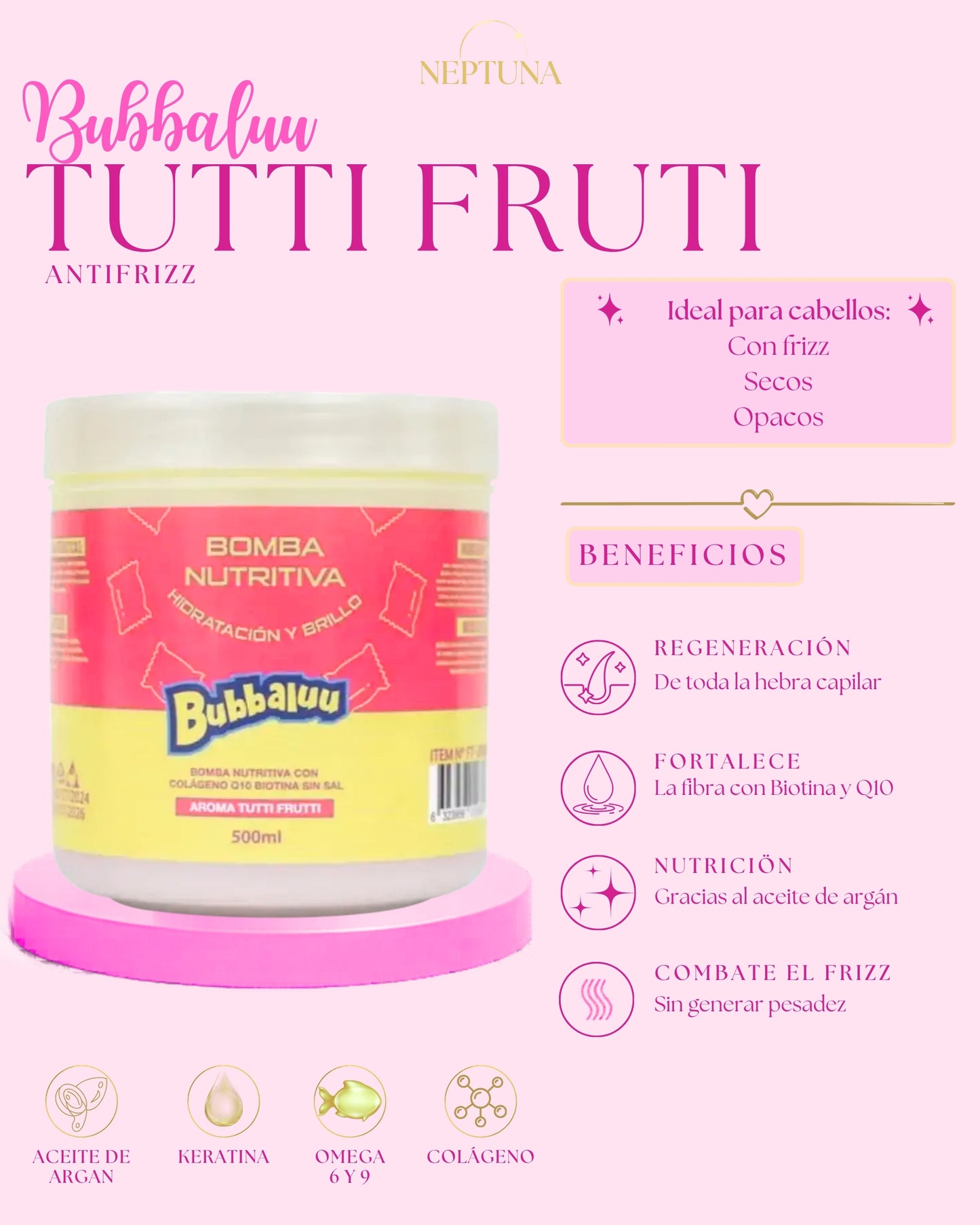 Mascarilla Bubbaluu Tutti Fruti