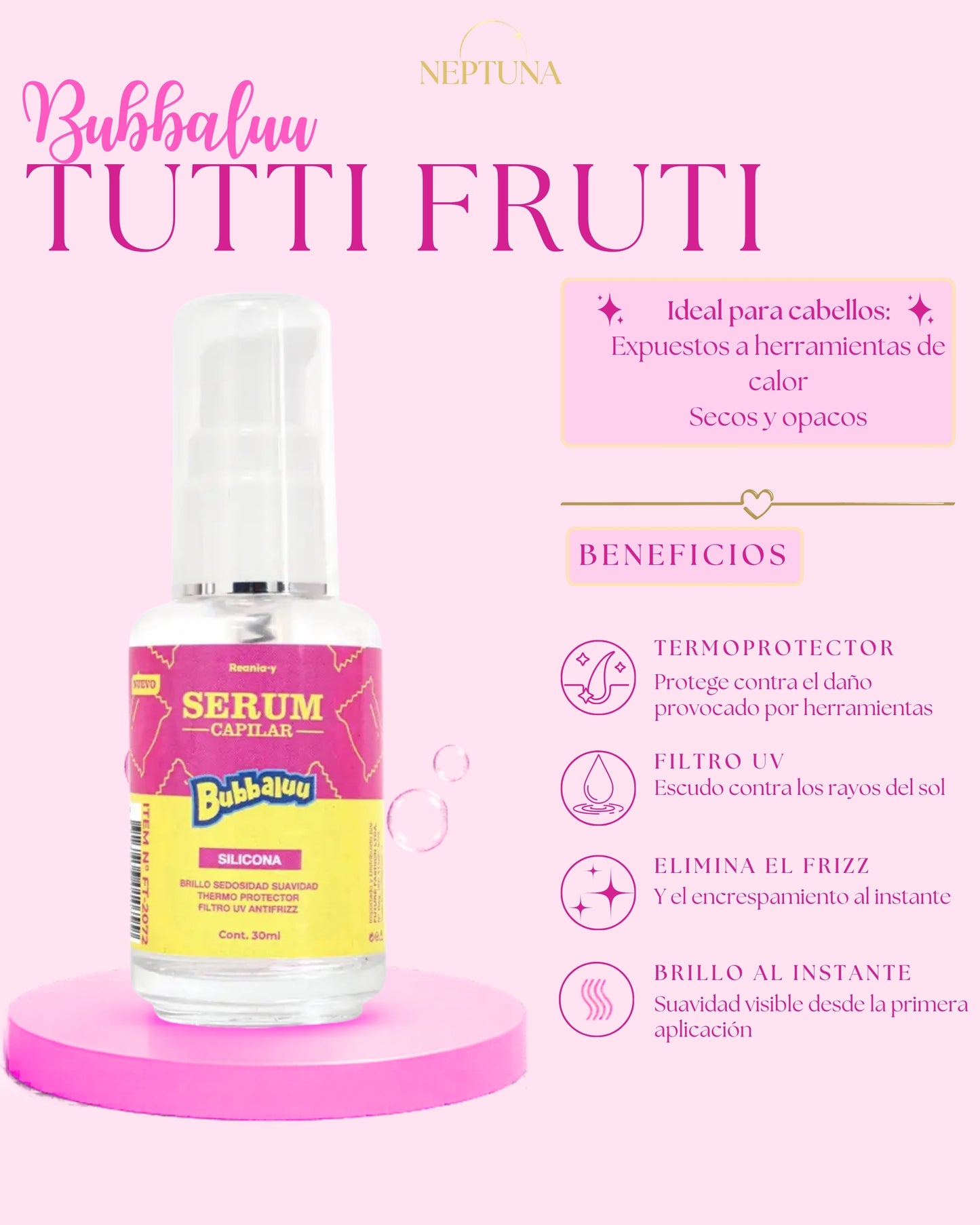 Serum Capilar Bubbaluu Tutti Fruti
