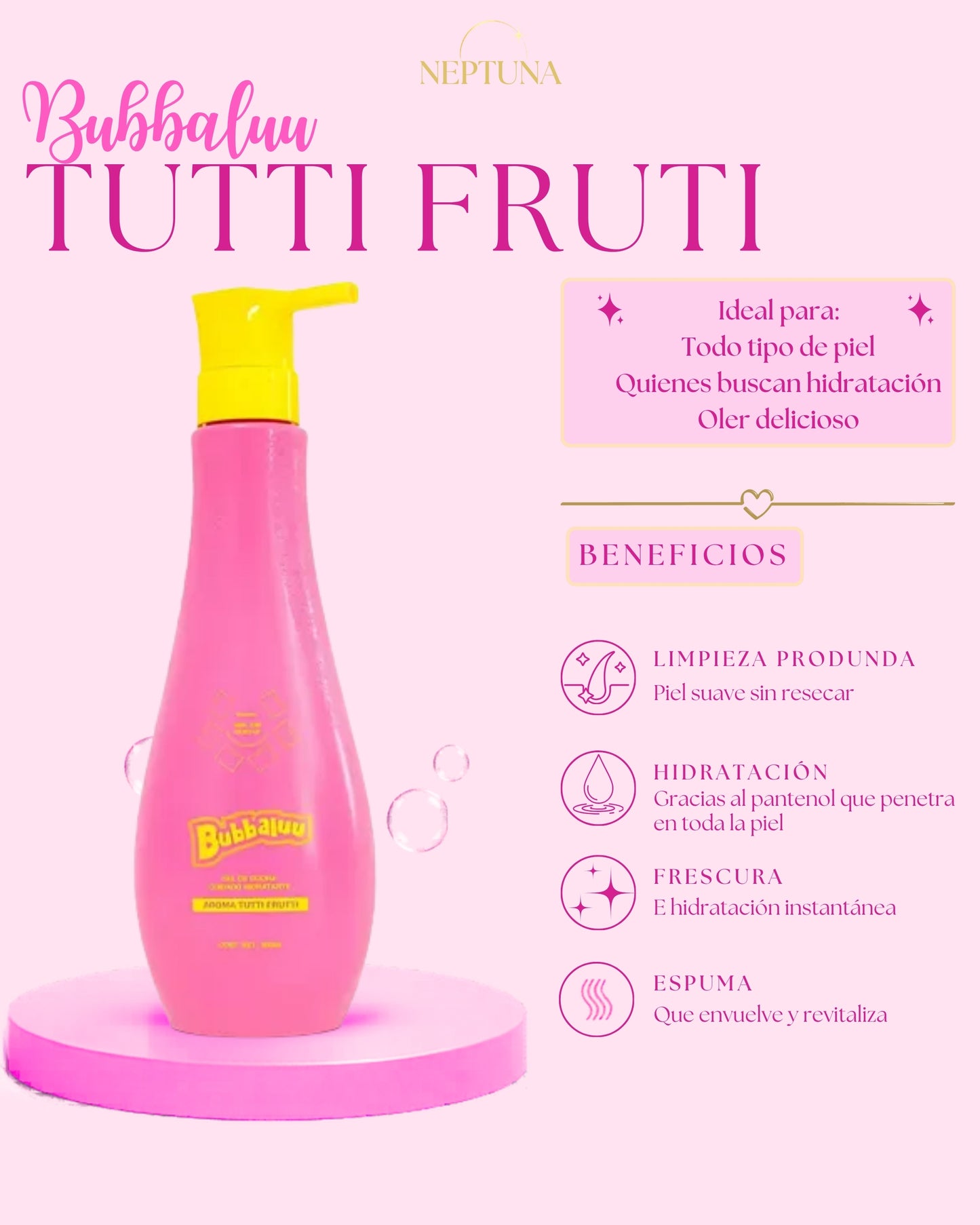 Gel de ducha Bubbaluu Tutti Fruti